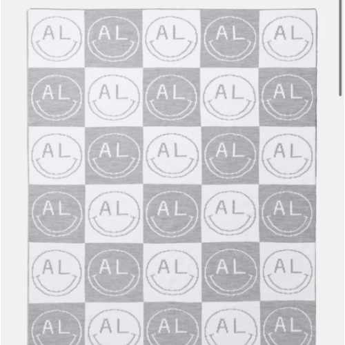 All Smiles Custom Blanket - Gray/White