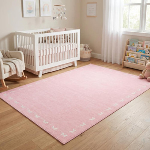 Latitude Run® Modern Bow Washable Rug for Living Room, Bedroom and Hallway | Wayfair