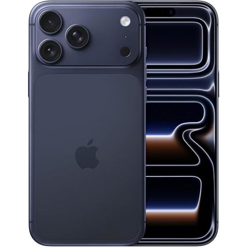 Apple iPhone 17 Pro Max, US Version, 512GB, eSIM, Deep Blue- Unlocked (Renewed)