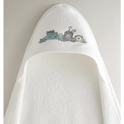 MONSTERS, INC. HOODED BABY TOWEL - Oyster-white | ZARA United States