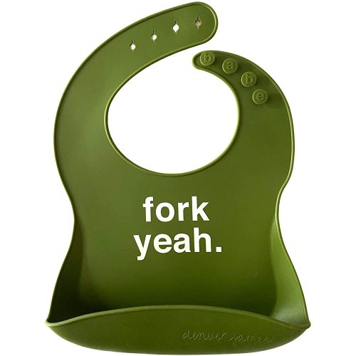 Denver James Silicone Feeding Bibs | Dishwasher Safe. Waterproof. Adjustable.