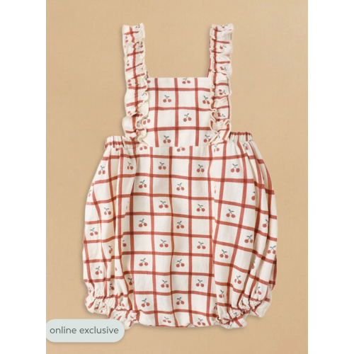 Paisley Cherry Bubble by Rylee + Cru - (3-6m or 6-12m)