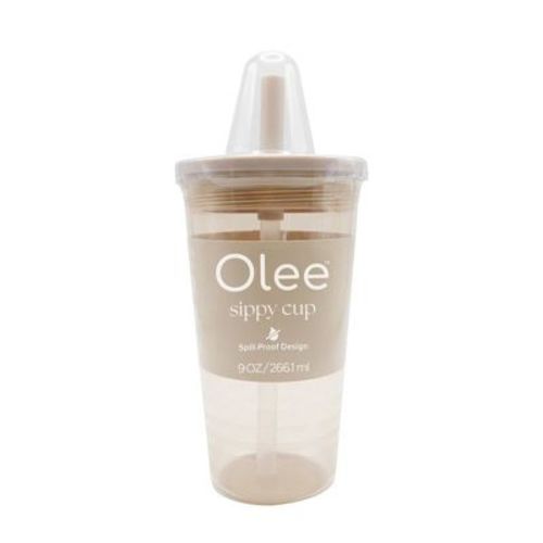 Olee Sippy Cup Tumbler with Straw + Lid Baby Bottle - Oat - 9 fl oz: BPA-Free