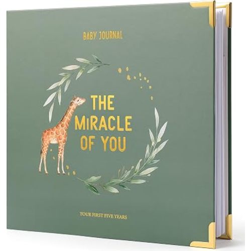 Keepsake Baby Memory Book for Boys & Girls - Timeless First 5 Year Journal