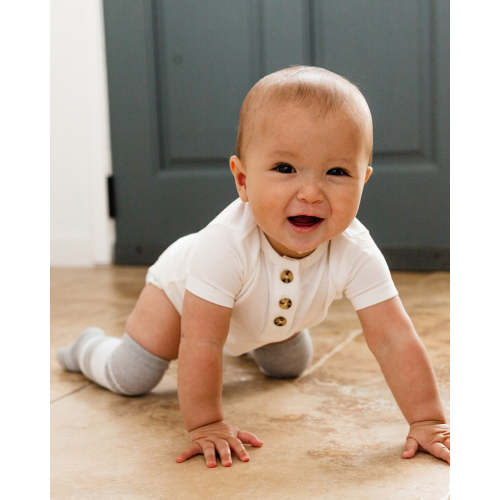 Bamboo Short Sleeve 3 Button Onesie