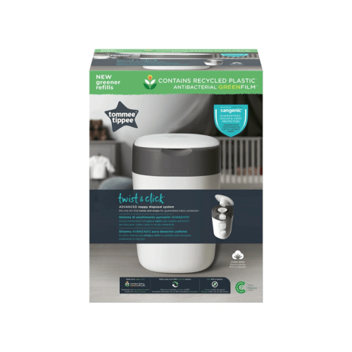 Tommee Tippee Twist & Click Advanced Nappy Disposal System - White - White - One Size