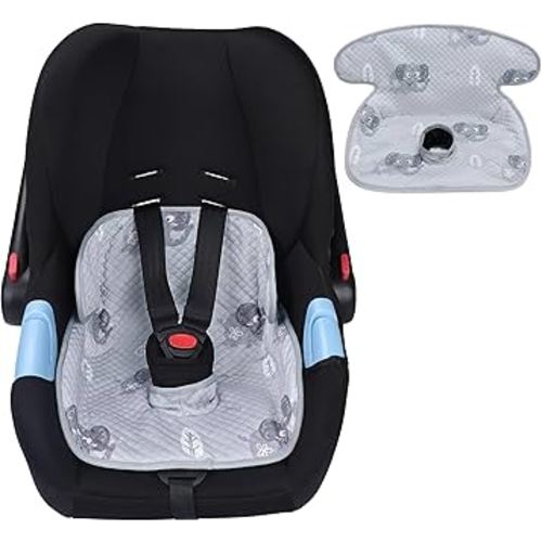 Piddle Pad, Car Seat Potty Training Protector, Baby Waterproof Car Seat Cover with Anti-Slip Backing, Machine Washable Liner for Toddler Carseat, Stroller (Gray)