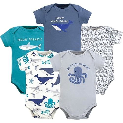 Touched by Nature Unisex Baby Organic Cotton Bodysuits
