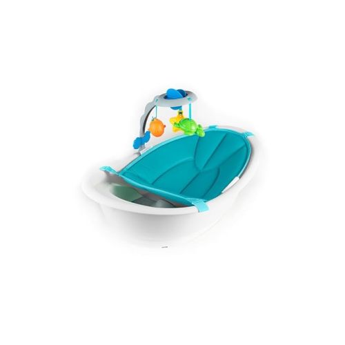 Ingenuity Gentle Support Multi-Stage Tub With Toys, Newborn to Toddler, Adjustable Full Coverage Sling, Supportive Seat, 0M+