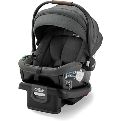Graco® Gomax Infant Car Seat, Ace, Lightweight, Reclining Rear Facing Car Seat Installs with or Without a Base