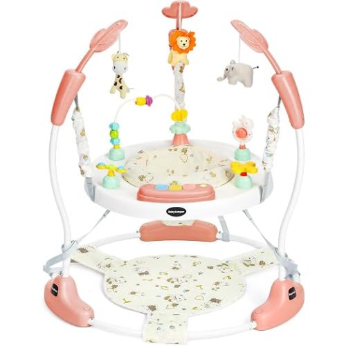 Kinder King Baby Activity Center, Music & Lights, Adjustable Heights, Pink