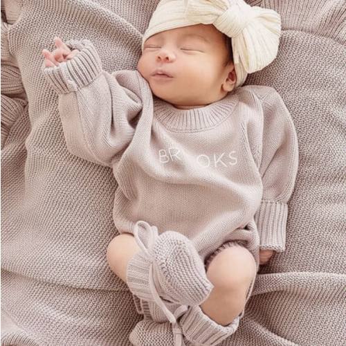 Personalized Printed Knit Sweater Bubble | Iris