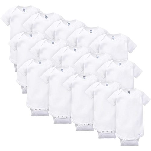 Gerber Unisex-baby 5-pack Or 15 Multi Size Organic Short Sleeve Onesies Bodysuits