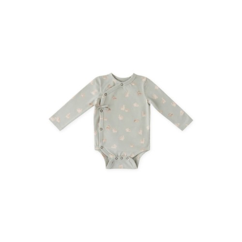Littles Long Sleeve Organic Cotton Romper, 0-3M