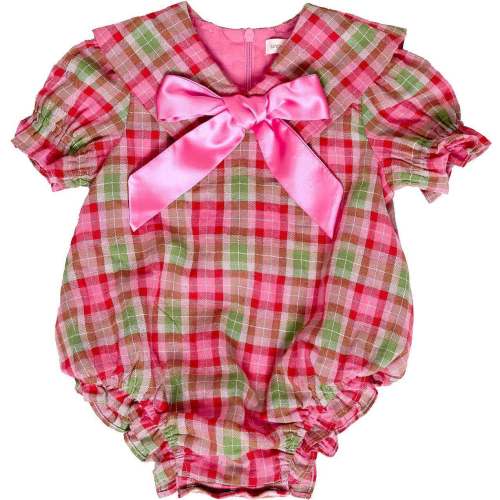 Baby Alice Romper in Rosewood Tartan - Ivy City Co | Maisonette