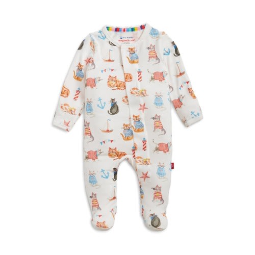 Yachty Pawty Magnetic Footie, 6-9M