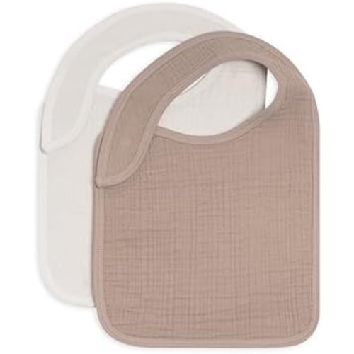 Colored Organics - 2-Pack 100% Organic Cotton Absorbent Baby Bibs - Teething and Drooling Bibs for Infant Girls & Boys