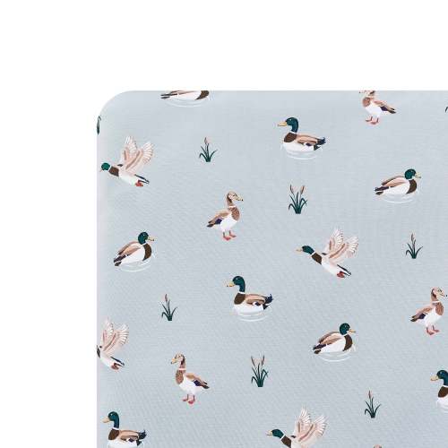 Crib Sheet in Mallard Duck