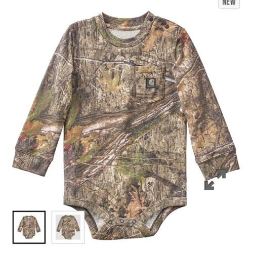 Boys' Long Sleeve Camo Pocket Bodysuit (Baby) | Carhartt