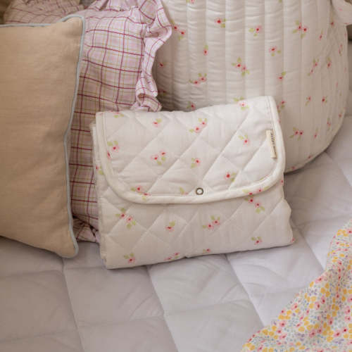 Cotton Travel Baby Changing Mat - Anemone | Avery Row UK