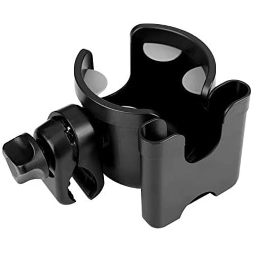 Roinaee Stroller Cup Holder with Phone Holder, 2 in 1 Walker Cup Holder