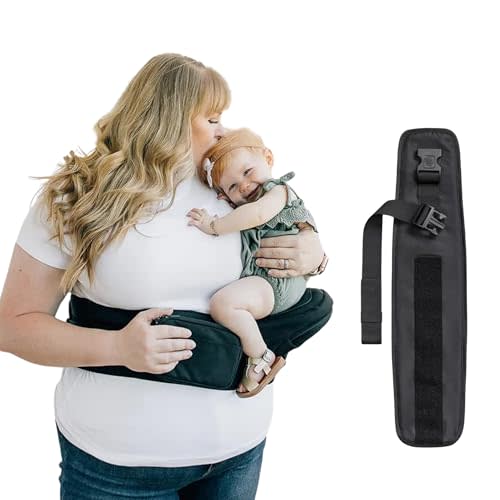 Tushbaby Black Hip Seat Carrier with Black Waist Band Extender