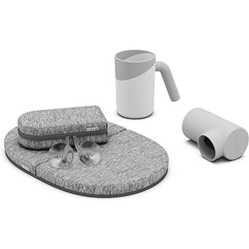 Lalo Bathtime Essentials - Includes Knee & Elbow Saver, Rinse Cup, & Spout Cover - Comfortable & Secure Baby Bath Essentials Made with Safe, Durable Materials and Easy to Clean - Coconut