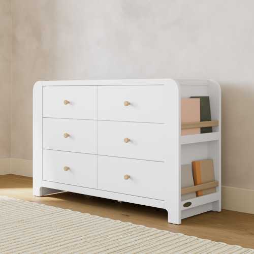 Graco Read-with-Me 6 Drawer Dresser with Bookshelves | Ashley