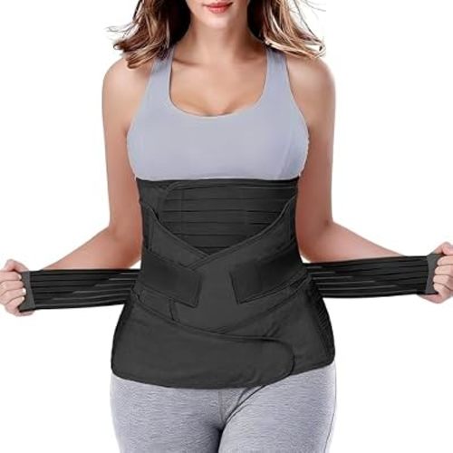 ChongErfei 3 in 1 Postpartum Belly Wrap Recovery Band Belt Abdominal Binder
