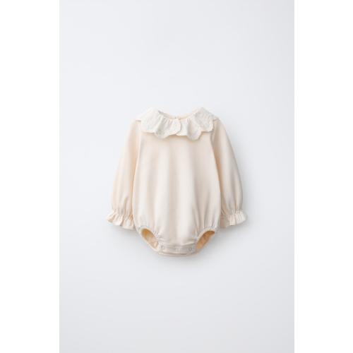 EMBROIDERED PETER PAN COLLAR 1-3 M