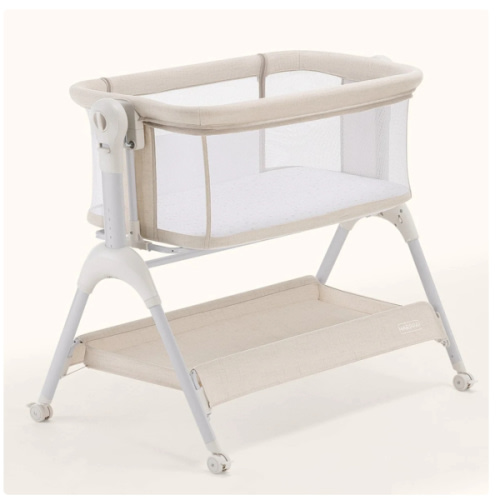 HARPPA Cuddly Sway | 3-in-1 Rocking Baby Bassinet & Bedside Sleeper with Anti-Reflux Mattress for Newborns | Attaches to Bed, Adjustable Height, Tool-Free Setup, Portable Wheels, CPSC Certified, Gentle Rocking Motion | Ideal for Infants, Safe Co-Sleeping
