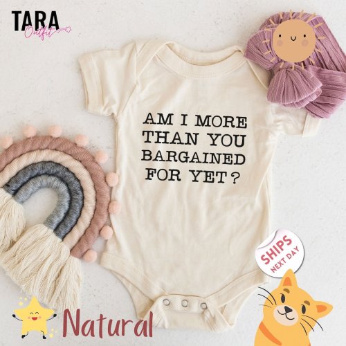 Am I More Than You Bargained For Yet?, Emo Baby Bodysuit, Lyric Bodysuit, Punk Rock Baby Sweater, Baby Shower Gift , 2000429