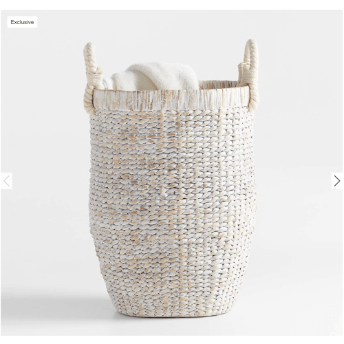 Homespun Wicker Tall Floor Kids Hamper by Leanne Ford