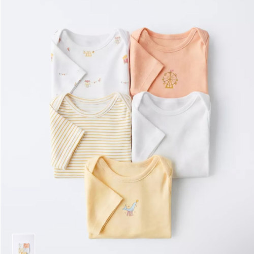 FIVE-PACK CIRCUS PRINT BODYSUITS - Ecru | ZARA United States