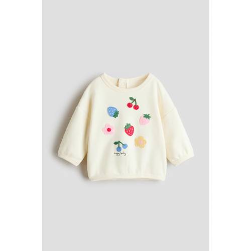 MOTIF-DETAIL SWEATSHIRT