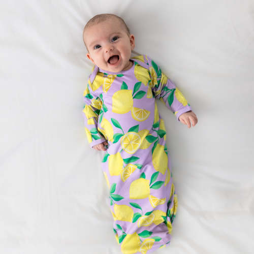 Lavender Sunny Citrus Infant Gown – Little Sleepies