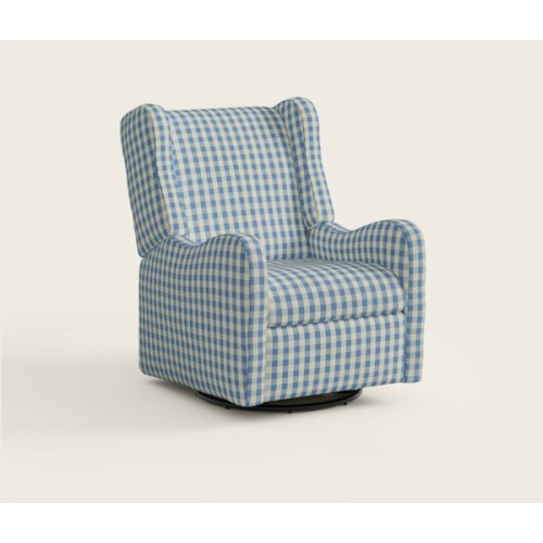 Bluebell Gingham | Drift Nursery Glider Recliner