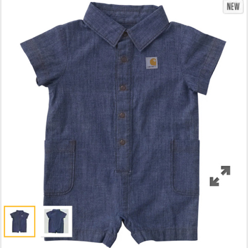 Boys' Short Sleeve Chambray Romper (Baby) | T-Shirts Under $35 | Carhartt