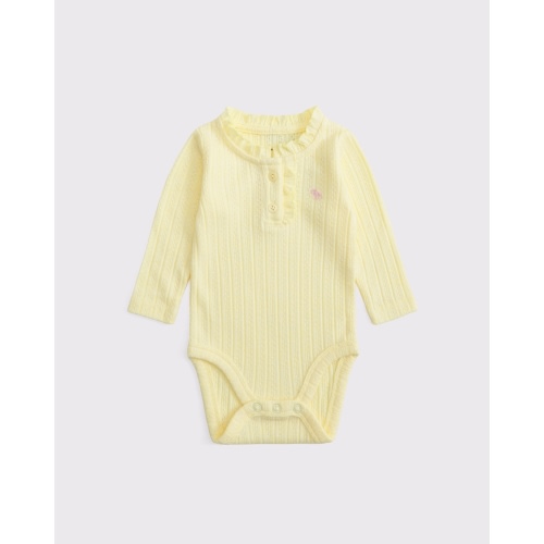baby long-sleeve henley icon bodysuit