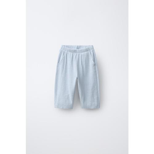 COMBINATION TEXTURE PANTS - Bluish | ZARA United States
