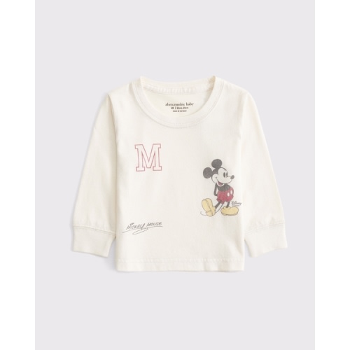 baby mickey graphic long-sleeve tee
