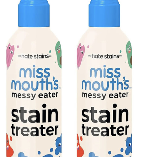 Miss Mouth's Messy Eater Stain Treater Spray - 4oz 2 Pack Stain Remover - Newborn & Baby Essentials - No Dry Cleaning Food, Grease, Coffee Off Laundry, Underwear, Fabric