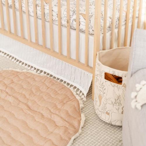 Ezra Woodland Animal Storage Bin - Crane Baby | Maisonette