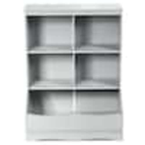 Unbranded 3-Shelf Kids Grey Wooden Multi-Functional Bookcase Floor Toy Storage Display QD-64-A061GR