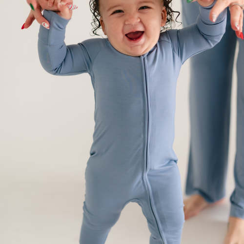 Infant Romper in Infinity Blue