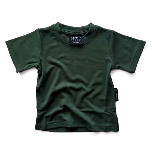 BAMBOO LUXE TEE - FOREST – REMI + RAE CO.