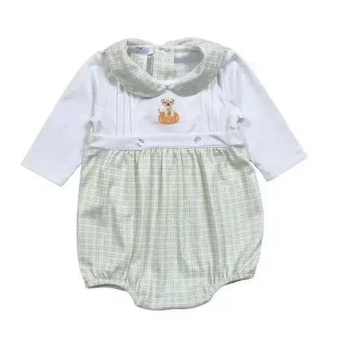 Baby Loren Green Pumpkin & Puppy Dog Bubble - Boys – Best Dressed Child