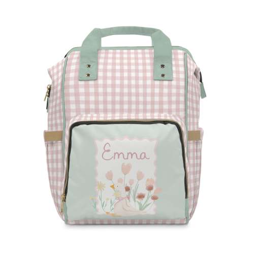 Backpack Diaper Bag | Tulip Meadow Gingham
