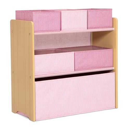 Delta Children - GapKids 6 Bin Toy Organizer - Greenguard Gold Certified, Blush Pink