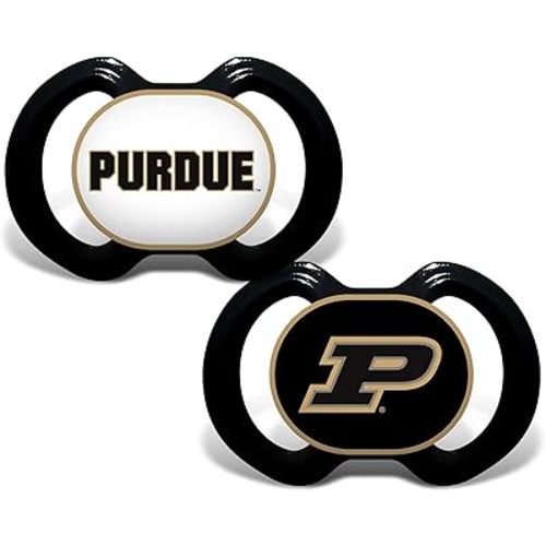 Baby Fanatic Baby 2-Pack Pacifiers - Purdue Boilermakers Official NCAA Team Gear